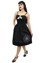 Load image into Gallery viewer, model wearing Embroidered Spiderweb Dress