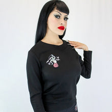 Load image into Gallery viewer, Bride of Frankenstein Pin Up Black Pullover