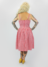 Load image into Gallery viewer, Red Gingham Dress With Adjustable Straps XS-3XL