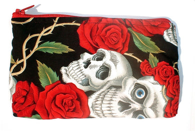 Tattoo Art Skulls and Roses Wallet #W214