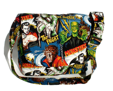 Hollywood Monsters Horror Movie Messenger bag #MB527