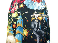 Load image into Gallery viewer, Mexican Fiesta De San Marcos Skull Pencil Skirt #S-PP706