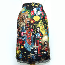 Load image into Gallery viewer, Mexican Fiesta De San Marcos Skull Pencil Skirt #S-PP706