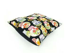 Sugar Skulls Day of the Dead  Pillow Cover  18 x 18 #P240