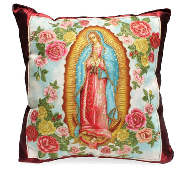 Virgin Mary Guadalupe Pillow - Sky Panel #PSKY