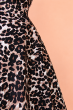 Load image into Gallery viewer, Leopard Print Vintage Inspired 1950s Strap Swing Dress