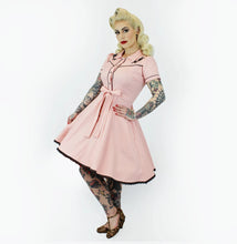 Load image into Gallery viewer, Pink Black Rose Vintage Rockabilly Western Country Women Dress #E-PRWD