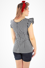 Load image into Gallery viewer, Gingham Top - Black 