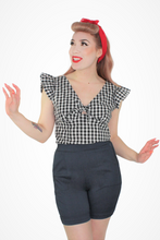 Load image into Gallery viewer, Gingham Top - Black 
