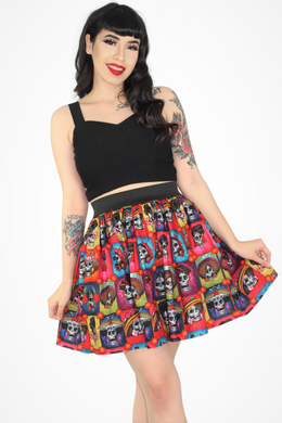 Day of the Dead Catrinas Elastic Skirt #LES