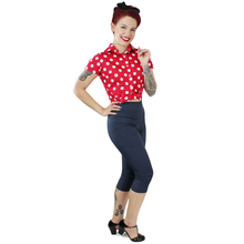 Load image into Gallery viewer, Red Polka Dot Knot Top XS-4XL