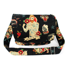 Load image into Gallery viewer, Refuse to Sink / Tattoo Messenger Bag #RTSMG