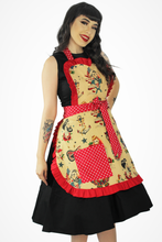 Load image into Gallery viewer, Model wearing apron, Pictured from the side, Model smiling