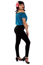 Load image into Gallery viewer, Off The Shoulder Teal Top XS-3X #OTT