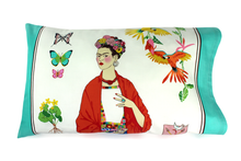 Load image into Gallery viewer, Frida Pillow Cases Teal or Tan 23 x 16.5 in #FPC