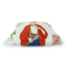 Load image into Gallery viewer, Frida Throw Pillow Cover White 18.5 x 16 in. #FCW