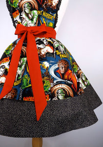 Hollywood Monsters Apron Two Tier #A994
