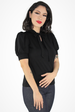 Load image into Gallery viewer, Tie-Neck Blouse 