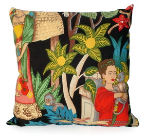 Frida's Garden Art Mexican Novelty Throw Pillow 12" x 12" #PFG
