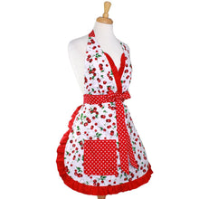 Load image into Gallery viewer, Cherry Pie Holiday Retro Apron on mannequin