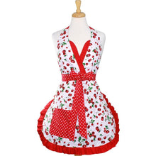 Load image into Gallery viewer, Cherry Pie Holiday Retro Apron on mannequin