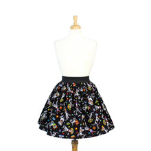 Load image into Gallery viewer, Day of the Dead Dog Pleated Skirt #PS-D331