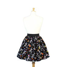 Load image into Gallery viewer, Day of the Dead Dog Pleated Skirt #PS-D331