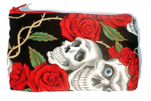 Load image into Gallery viewer, Tattoo Art Skulls and Roses Wallet #W214