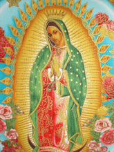 Load image into Gallery viewer, Mexican Virgin Mary Guadalupe throw Pillow rockabilly #P208