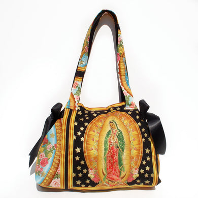 Mexican Guadalupe Virgin Mary Panel  Bag / Purse #B314