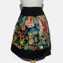 Load image into Gallery viewer, Frida Mexican Inspired Flowers and Animals Skirt Black #S-RS752