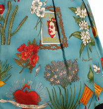 Load image into Gallery viewer, Viva Frida Blue Skirt #S-RS738