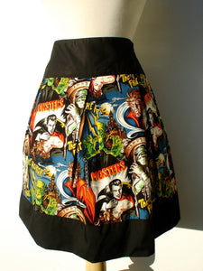 Retro Horror Movie Hollywood Monsters Vintage Inspired Skirt #S-RS712