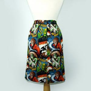 Pinup Hollywood Monsters Pencil Skirt #S-PP712