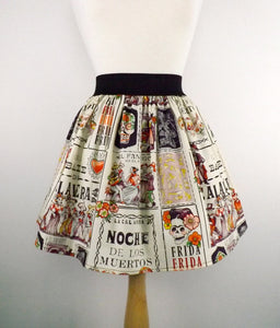 Frida "Noche De Baile"Pleated Skirt #S-AP922