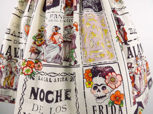 Frida "Noche De Baile"Pleated Skirt #S-AP922