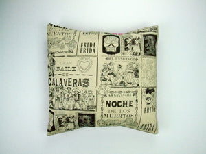 Mexican Inspired Frida and Catrinas  Skulls Cushion Cover #P238