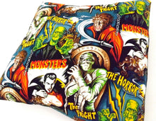 Load image into Gallery viewer, Horror Movie Monsters Pillow Cover Pillow Case 18 x 18 /Rockabilly Cushion Cover #P236