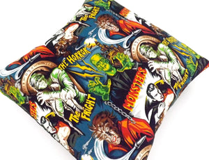 Horror Movie Monsters Pillow Cover Pillow Case 18 x 18 /Rockabilly Cushion Cover #P236