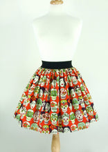 Load image into Gallery viewer, Frida Day of the Dead Skulls Skirt #S-AP853