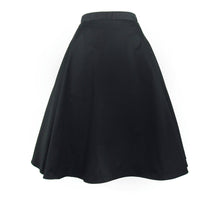 Load image into Gallery viewer, Circle skirt on mannequin, Close up, All black material 