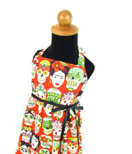 Load image into Gallery viewer, little girl&#39;s Frida and  Skulls Dress #GD-FK987
