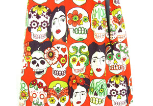 little girl's Frida and  Skulls Dress #GD-FK987