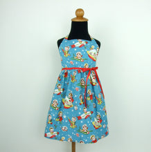 Load image into Gallery viewer, Vintage Inspired  Blue Spaceship Girl&#39;s Dress #GD-BS423