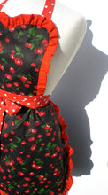 Load image into Gallery viewer, Red Retro Cherries and Polkadots Apron #A918