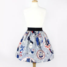 Load image into Gallery viewer, Sailor Jerry Rockabilly Nautical Pleated Skirt  #PS-J111