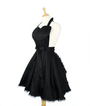 Load image into Gallery viewer, Pinup Lace And  Black Full Circle Vintage Inspired  Apron #A-SL301