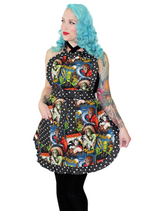 Retro Horror Movie Hollywood Monsters Vintage Inspired Apron 