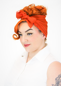 Head Scarf/Hair and Neck Accessory Red/Black/Coral/Teal/Yellow/Orange/Light Brown