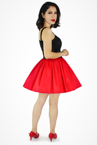 Lipstick Red Elastic Skirt #RES